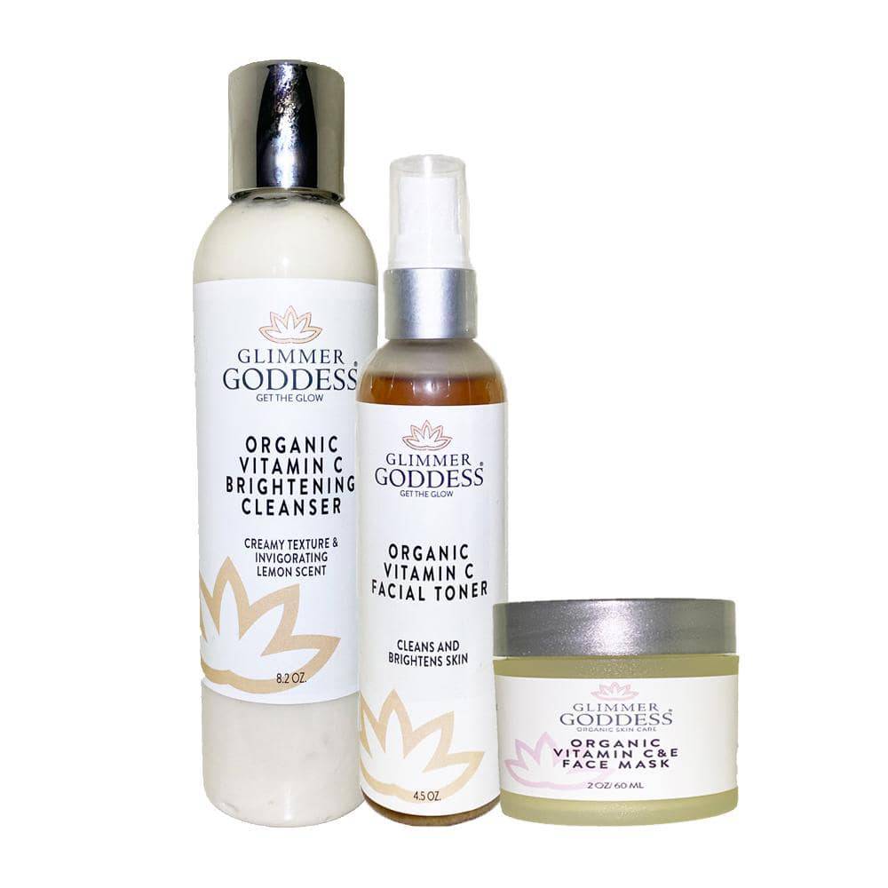 3-Step Brightening Skincare Kit with Vitamin C Organic Skin Care